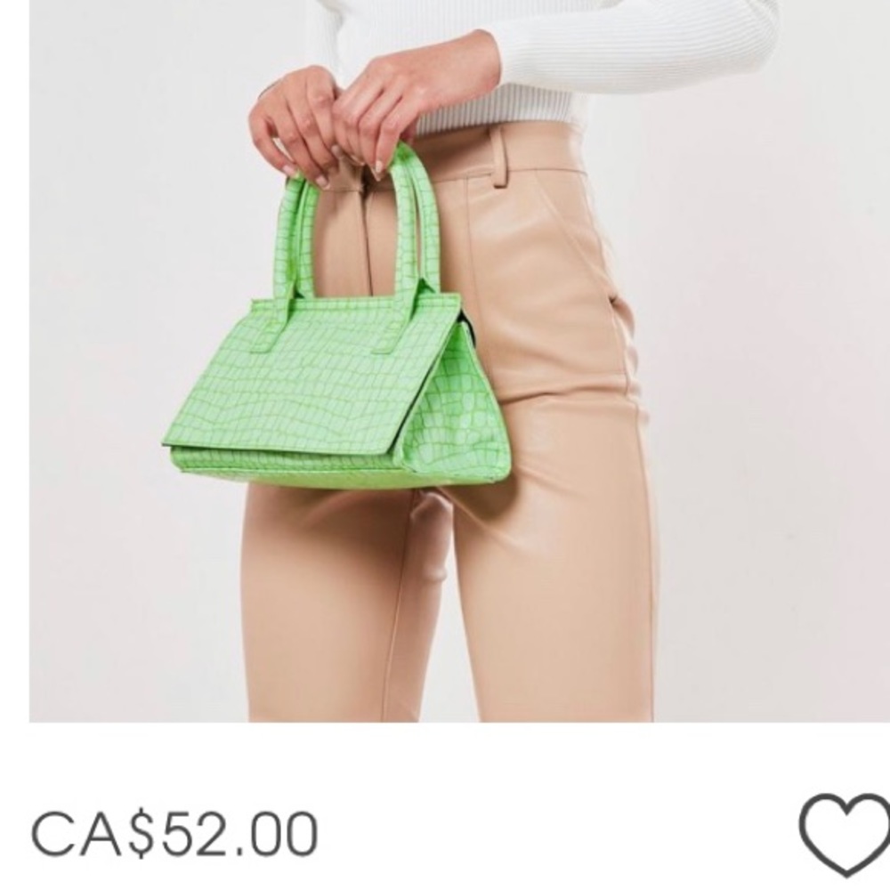 Crocodile pattern purse